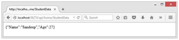 Response in JSON format